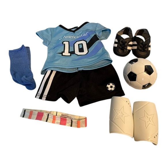 American Girl 18” Doll With Outfits - Picture 3 of 5